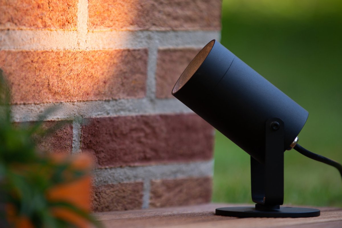 Lucide Taylor - Spot de jardin à piquer - Ø 10 cm - 1xGU10 - IP65 - Noir