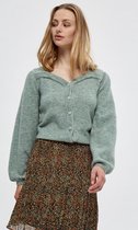 Minus Vest Cenia Knit Cardigan Mi4352  472 Green Bay Melange Dames Maat - M