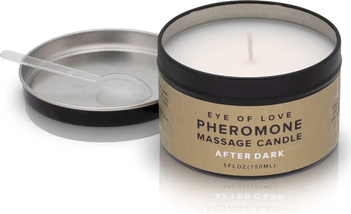 Goedkoopste Eye Of Love - Massagekaars After Dark - Met Feromonen - 150 ml - Massage - Massage Kaars - Massageolie - Massage Kaarsen Erotisch - BDSM - Goud