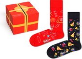Happy Socks XHHG09-4300 4-Pack Socks Happy Holiday Gift Set - Taille 36-40