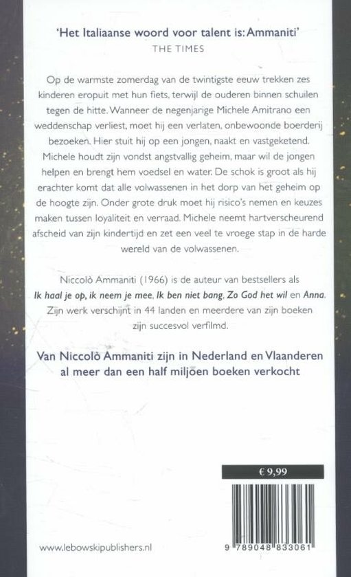 Ik ben niet bang, Niccolo Ammaniti 9789048833061 Boeken bol Ik ben niet bang, Niccolo Ammaniti 9789048833061 Boeken bol
