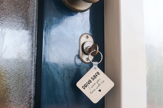 Porte-clés - Love - Car - Drive safe - Plastique - Cadeau Saint Valentin