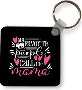 Sleutelhanger - Uitdeelcadeautjes - Mama - Kind - Quote - Plastic