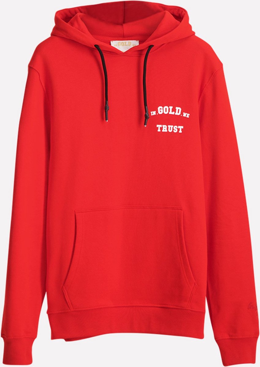 Gold in trust hoodie hotsell