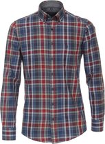 Casa Moda - Overhemd BD Ruit Rood - 3XL - Heren - Regular-fit
