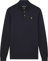 Lyle & Scott Brushed Collar Polo Shirt Dark Navy