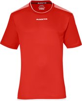 Masita | Sportshirt Heren & Dames Korte Mouw - Sevilla - Lichtgewicht Elastisch Voetbalshirt - Rood-Wit - S
