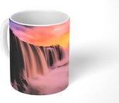 Mok - Waterval - Zonsondergang - Natuur - 350 ML - Beker