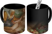Magische Mok - Foto op Warmte Mok - Vertumnus en Pomona - Schilderij van Hendrick Goltzius - 350 ML
