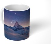 Mok - Alpen - Sterrenhemel - Sneeuw - 350 ML - Beker
