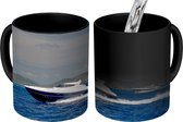 Magische Mok - Foto op Warmte Mok - Een motorboot in de Middellandse Zee - 350 ML