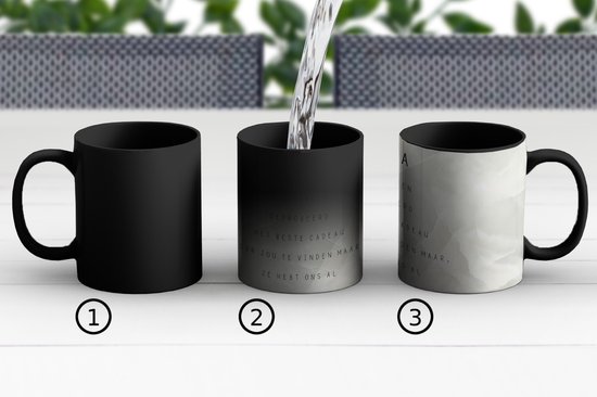 Mug Magique - Mug Photo Chaud - Fête des Mères - You've Got Us Déjà - Marbre Wit - 350 ML - Mug avec Texte