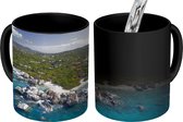 Magische Mok - Foto op Warmte Mok - Een luchtfoto van de kust van het nationaal park Virgin Islands - 350 ML