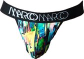 Marco Marco Jockstrap Oil Slick Groen - MAAT XL - Heren Ondergoed - Jockstrap voor Man - Mannen Jock