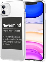 iMoshion Design voor de iPhone 11 hoesje - Quote - Zwart