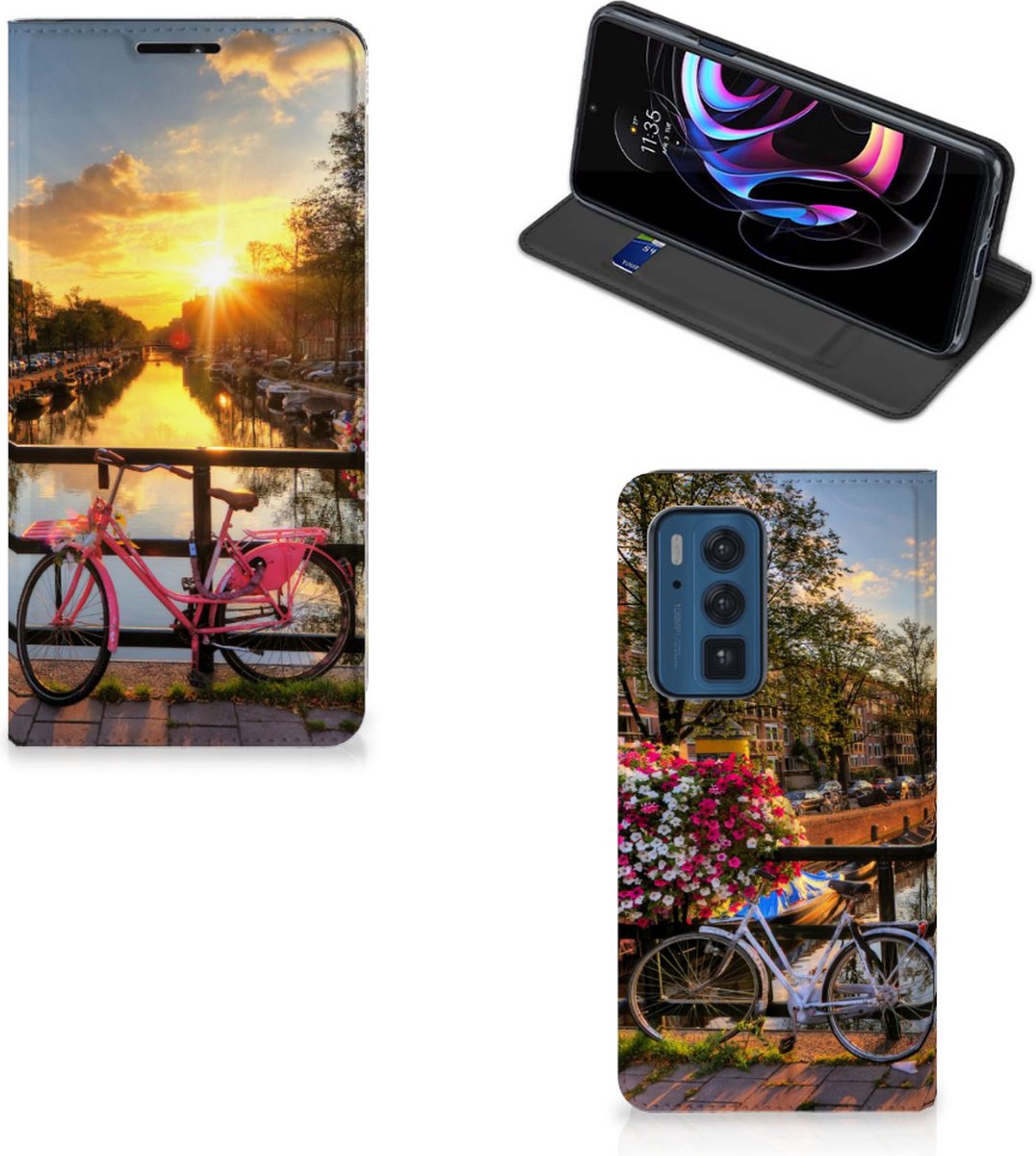 Motorola Edge 20 Pro Book Cover Amsterdamse Grachten