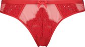 Hunkemöller Lingerie Dames Brazilian Pauline  - Rood - maat XL