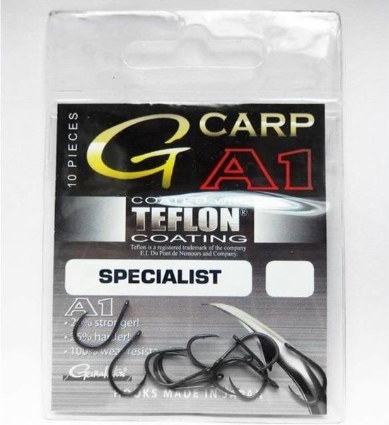 Gamakatsu A1 G-Carp Specialist PTFE Haak - Maat 4 - 10 stuks van Gamakatsu — afbeelding 3