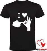 Gebaren Sex Heren t-shirt | doof | Seks | Porno | slechthorend | hou van sex | BDSM |seksverslaafd | grappig