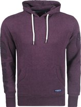 Superdry - Heren Hoodie - Track & Field Hoodie met borduur - Paars