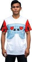 T-shirt Monster Wit/Blauw/Rood