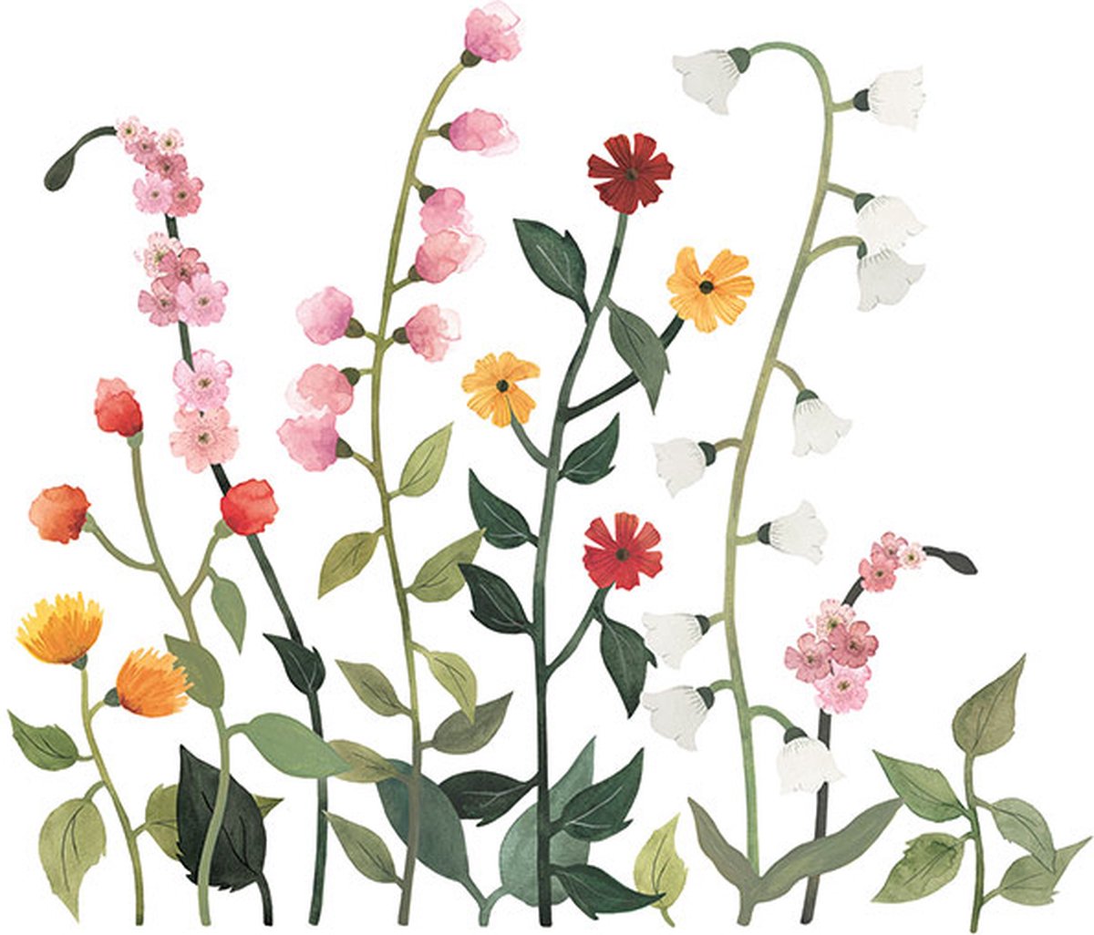 Lilipinso muurstickers Queyran Large Wild Flowers