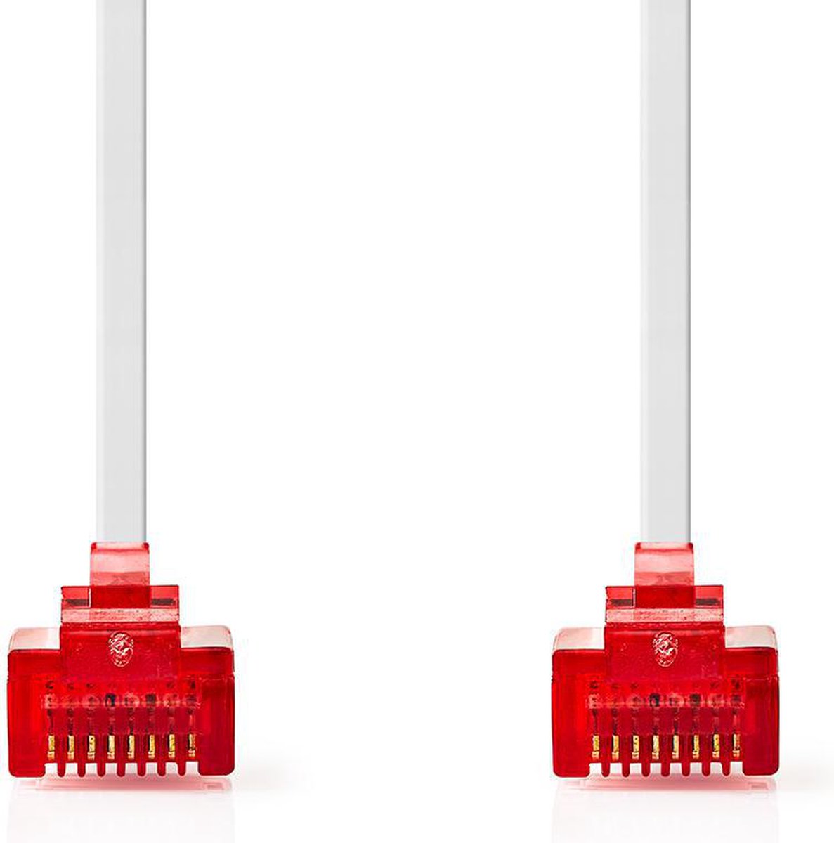 Nedis CAT6 Netwerkkabel - RJ45 Male - RJ45 Male - U/UTP - 10.0 m - Snagless - Plat - PVC - Wit - Envelop