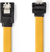 SATA 3Gb/s-Kabel | SATA 7-Pins Female | SATA 7-Pins Female | Polyvinylchloride (PVC) | 0.50 m | Plat | PVC | Geel | Polybag