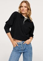 Mango Trui Gebreide Trui Met Zak 17095929 99 Dames Maat - M