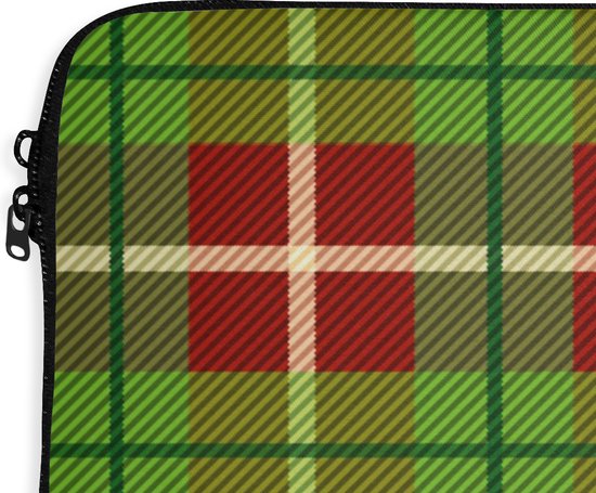 Housse pour ordinateur portable 13 pouces - Plaid - Vert - Motifs - Housse pour ordinateur portable