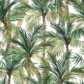 Eden palmbomen wit/groen - M37904