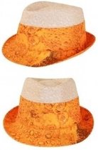 2x stuks bier feest/party hoed voor volwassenen - Thema carnaval of Oktoberfest hoeden