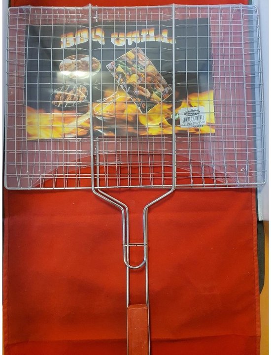 Deos-grill Roestvrijstalen grillrooster, 45 x 30 cm, van Europees