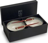 Noodle Kommen Set - Edo Japan - Aurora Serviesset - 4 delig - Geschikt voor 2 personen - Geleverd in een geschenkdoos! Cadeau Tip 2024!