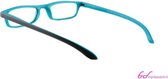 Leesbril INY Zipper Selection-Grijs / Turqoise-+2.00