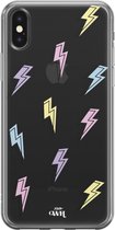 iPhone XS Max Case - Thunder Colors - xoxo Wildhearts Transparant Case