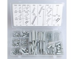 Benson Spanning- en drukveren set - 200 stuks - ø 4-9.5 mm - lengte 10-79.5 mm - verzinkt staal