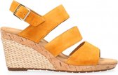 Gabor  - Sandaal Met Sleehak Suede - Yellow - 38.5