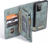 CaseMe 2-en-1 Samsung A52 / A52S Case Book Case et Back Cover Blauw