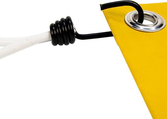 Afdekzeilwinkel - Spanner met haak 25cm elastiek wit spinhaak van Merkloos — afbeelding 2