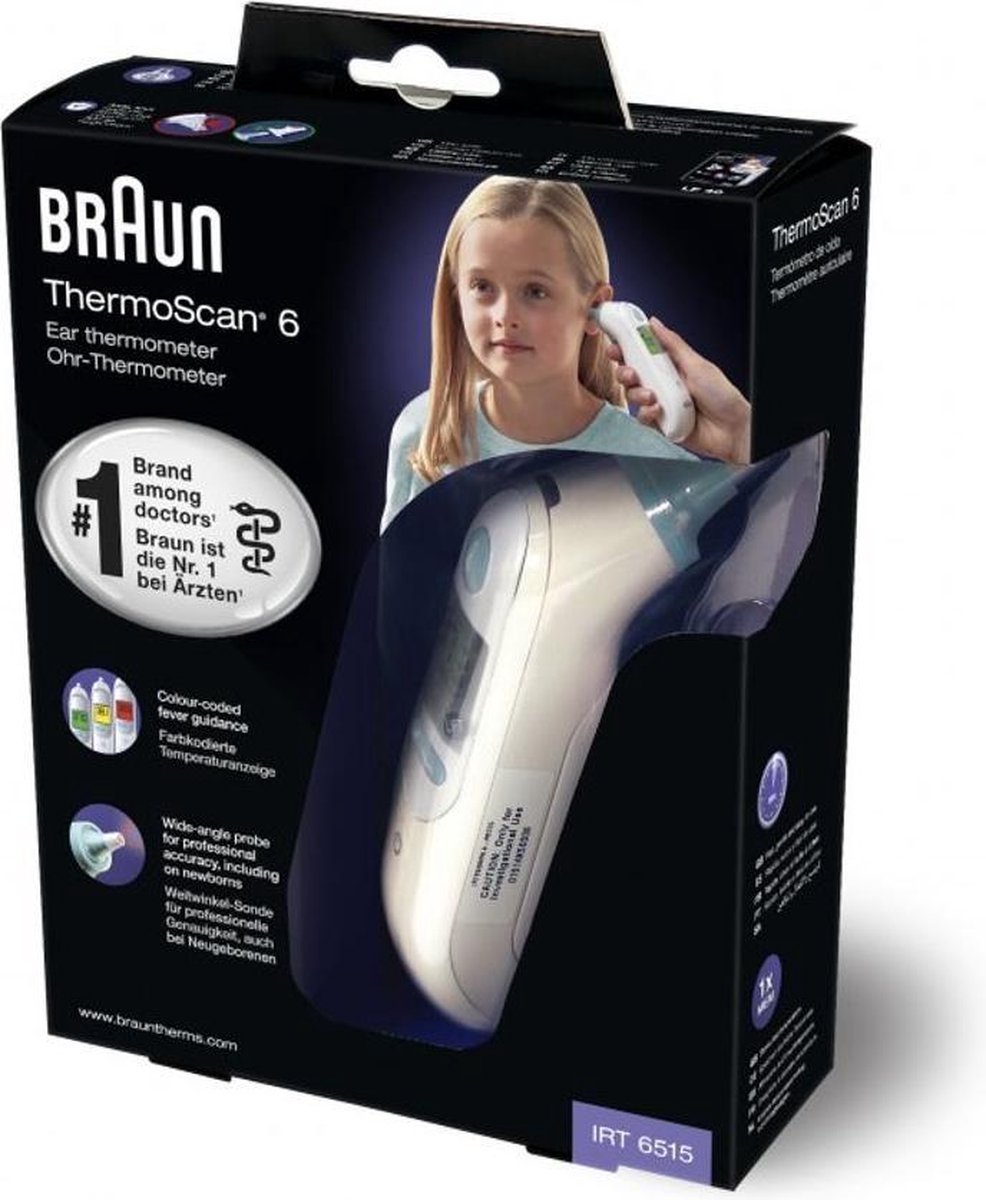 Braun IRT 6515 ThermoScan 6 Infrarood Koortshermometer | bol
