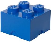 opbergsteen 4 noppen 25 x 18 cm polypropeen blauw