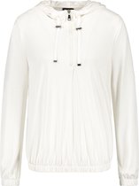 TAIFUN Dames Hoodie met rits Offwhite-36