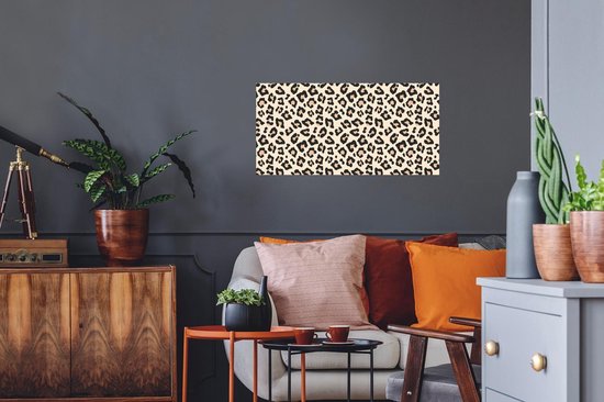 Stickers muraux - Imprimé Animal - Léopard - Wit - 80x40 cm - Film Adhésif