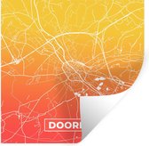 Stickers muraux - Plan de la ville - België - Tournai - Oranje - 30x30 cm - Feuille adhésive - Carte