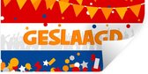 Muurstickers - Sticker Folie - Spreuken - 'Geslaagd' - Feest - Quotes - 120x60 cm - Plakfolie - Muurstickers Kinderkamer - Zelfklevend Behang - Zelfklevend behangpapier - Stickerfolie