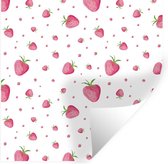 Muurstickers - Sticker Folie - Aardbei - Waterverf - Sjablonen - 30x30 cm - Plakfolie - Muurstickers Kinderkamer - Zelfklevend Behang - Zelfklevend behangpapier - Stickerfolie