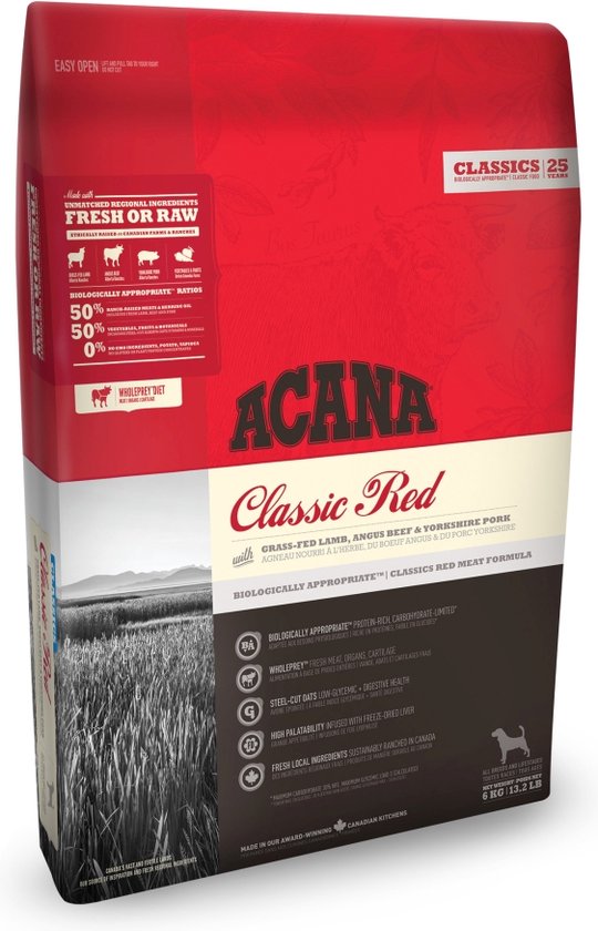 Acana classics classic red - 6 KG