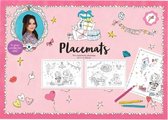 placemats Jill 29,7 x 42 cm kleurplaten 10 stuks