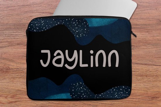Housse ordinateur 15,6 pouces - Jaylinn - Pastel - Fille - Housse ordinateur - Dimensions intérieures 39,5x29,5 cm - Dos noir